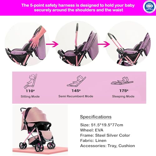 Image of SAFE-O-KID BABY FULL CANOPY STROLLER