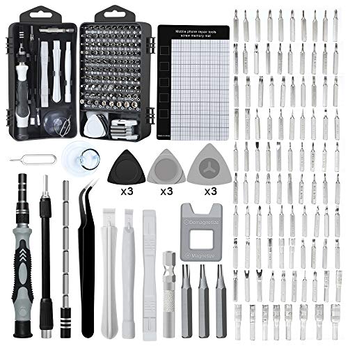 E·Durable Precision Screwdriver Set, 122 in 1 Electronic Tool kit with Case for Eyeglasses Watch iPhone Nintendo Switch Camera Computer Repair Kit