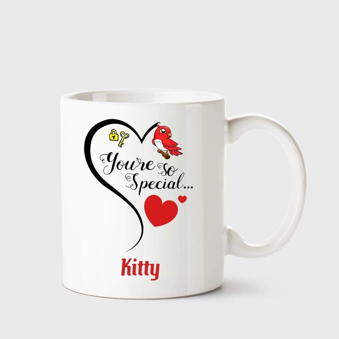 Chanakya You're so Special Kitty White Coffee Name Ceramic Mug