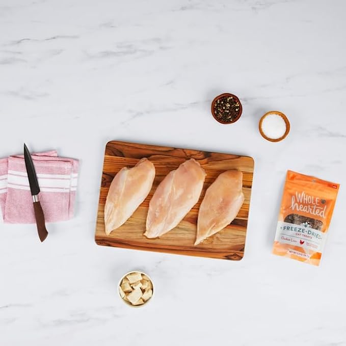 WholeHearted Snack de Hígado de Pollo Liofilizado para Gatos 2 oz miniatura 5
