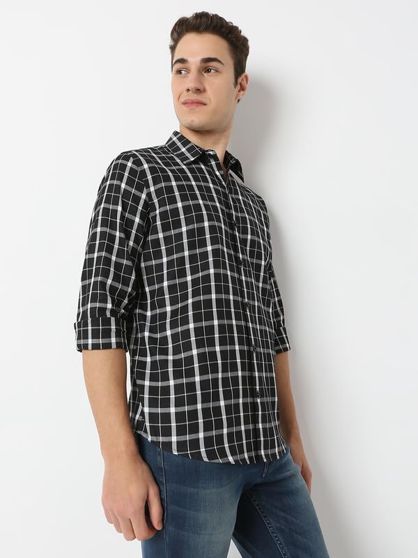 Image of Mens Striped Slim Fit Cotton Casual Shirt | Full Sleeves Mens Shirts | Stylish Shirt for Men