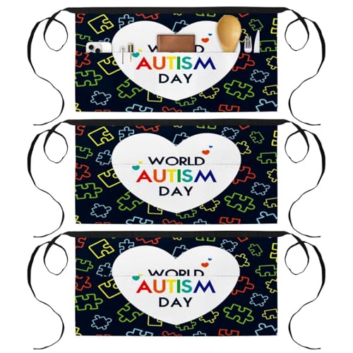 Demi-tablier de cuisine multicolore parfait pour vos ateliers pâtisserie