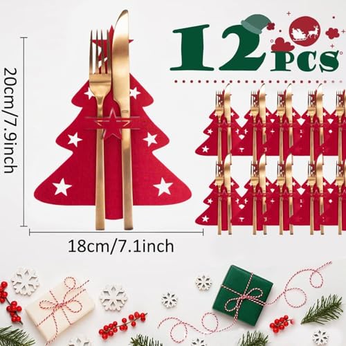 Porta Cubiertos Árbol de Navidad (12 uds) — imagen 2