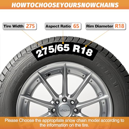 DEDC Auto Lock Snow Tire Chains