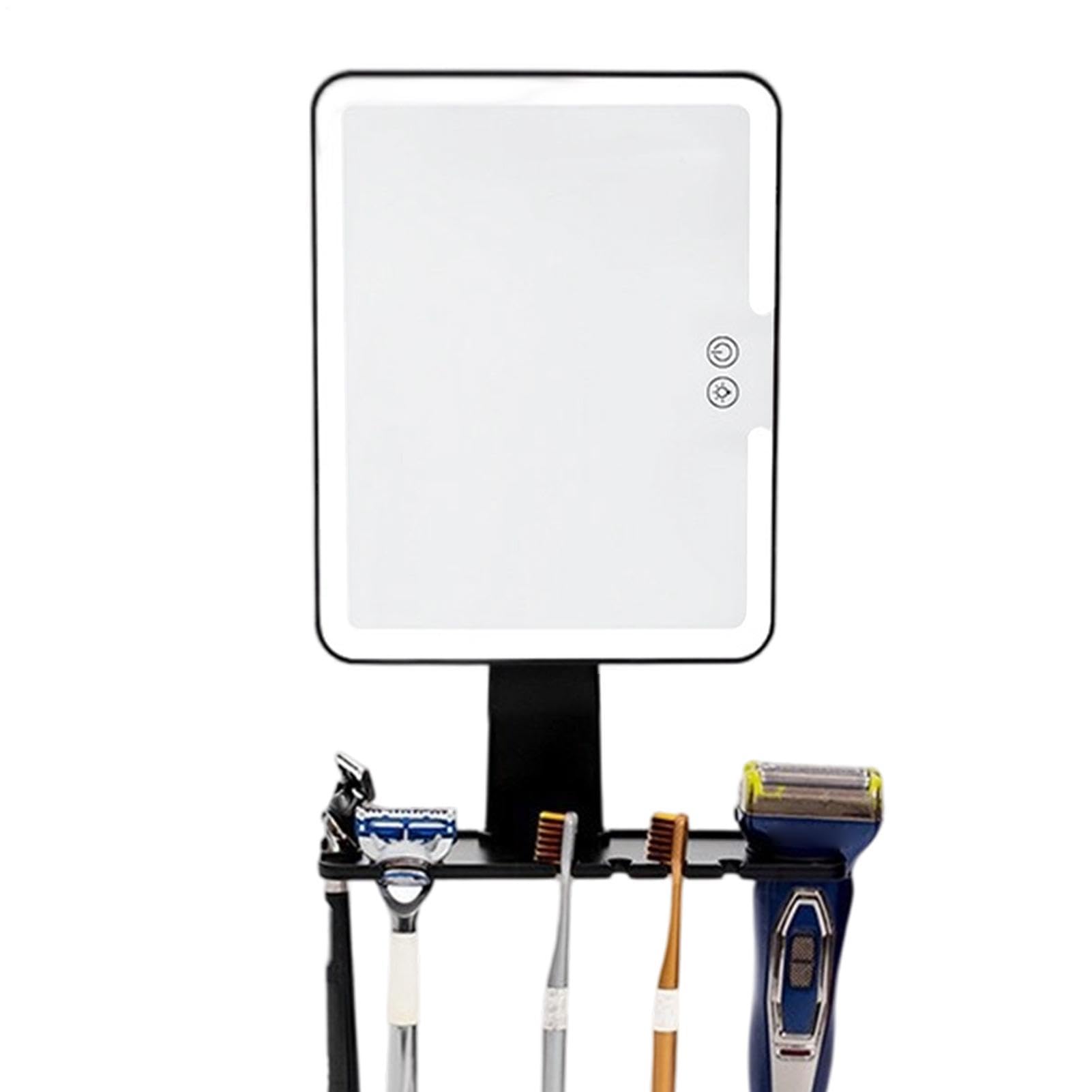 Miroir de douche antibuée pour rasage Avec Rangement, Lumières LED 3 | Miroir De Rasage Mural pour hommes femmes maison dortoir hôtel toilettes soins
