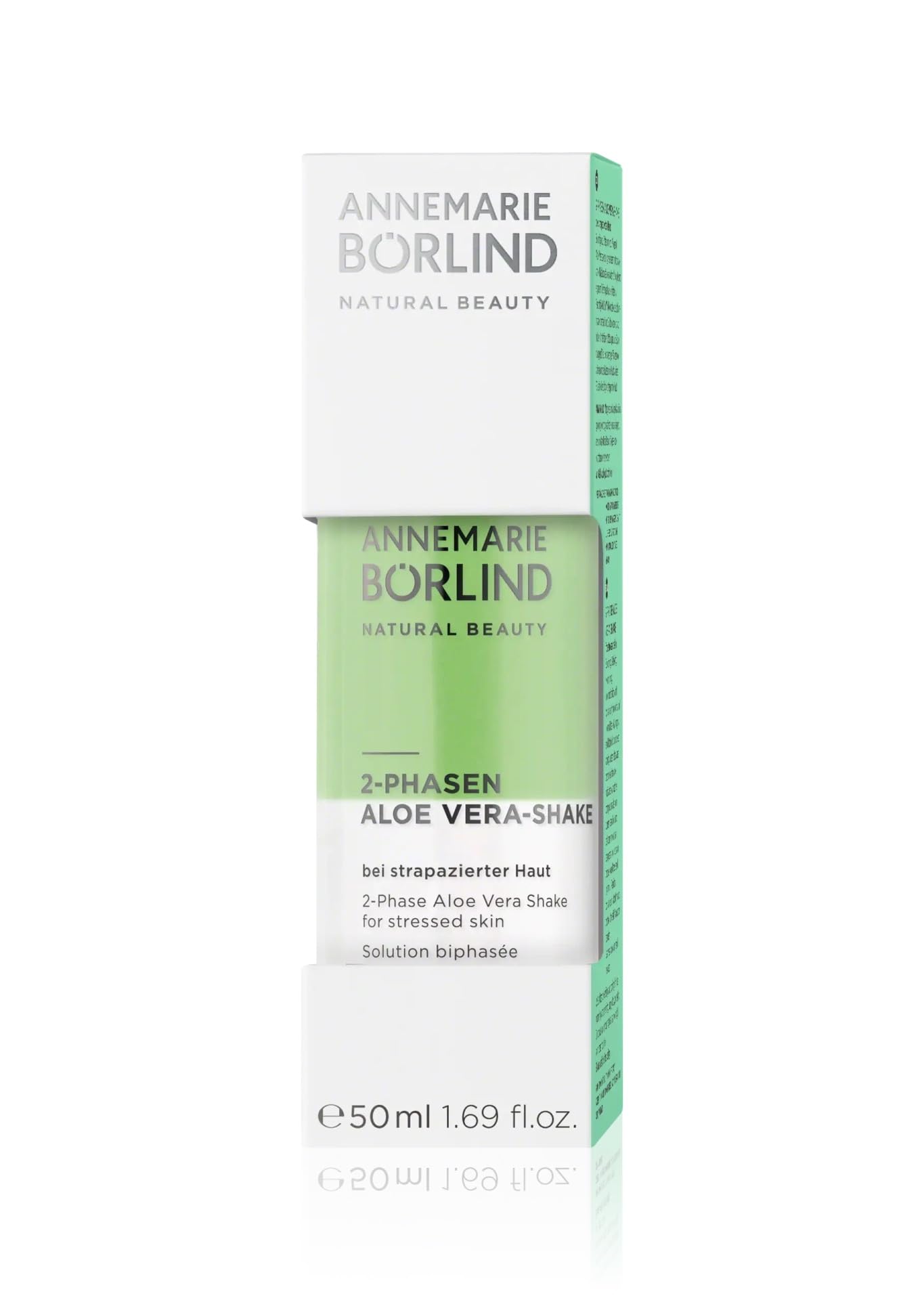 ANNEMARIE BÖRLIND - 2 Phase Aloe Vera Shake - Hyaluronic Acid + Aloe Vera + Black Currant Seed Oil For Soothed Skin - Soothing, Relaxing, Nourishing - 50ml