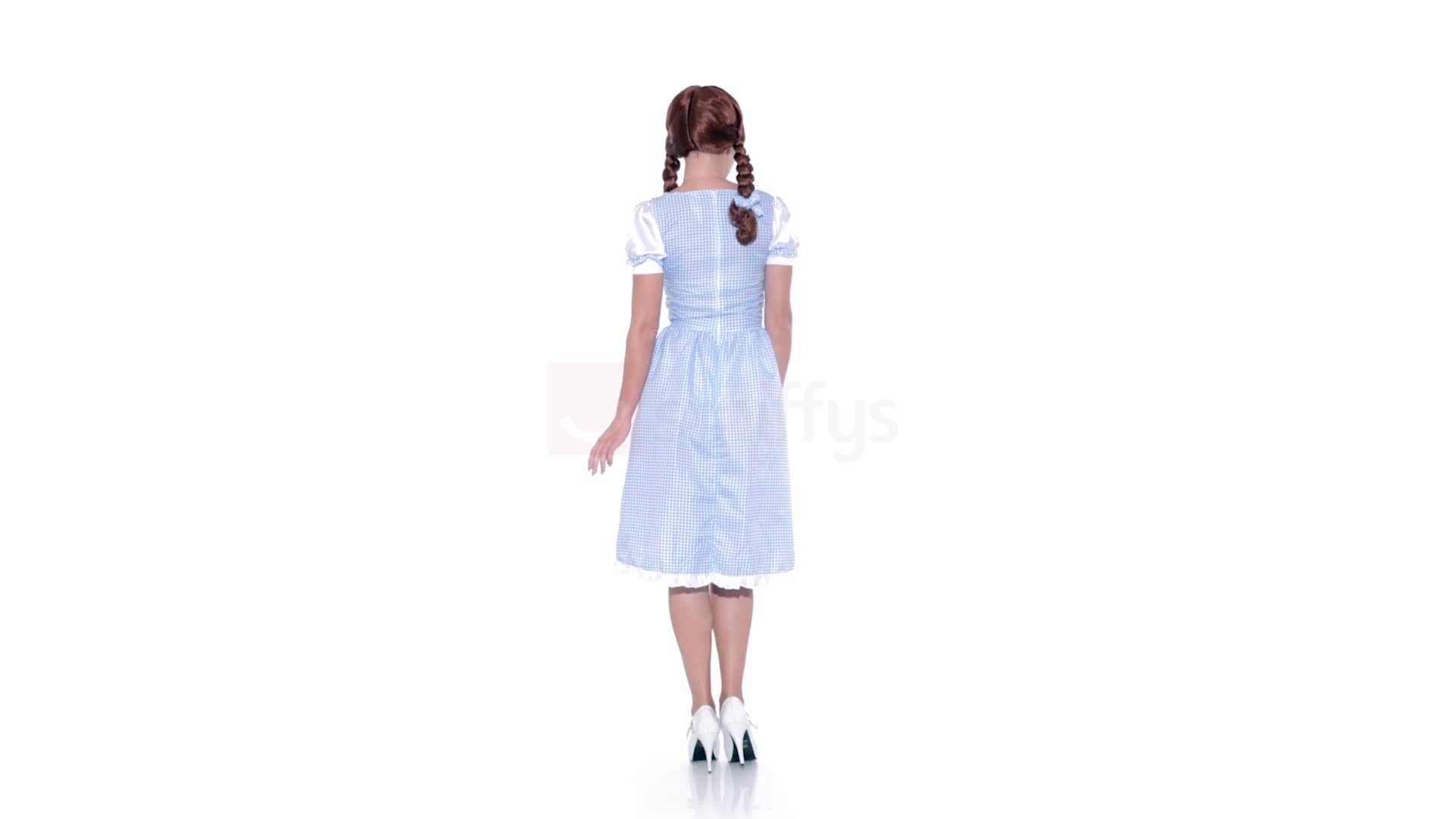 Smiffys Country Girl Kostüm – Bäuerin Dorfkind Mädchen Karneval Kinderkostüm | Blau-Weiß Mit Kleid & Stirnband