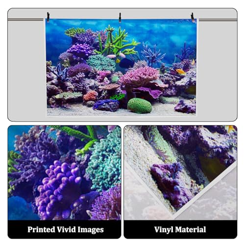 Underwater Ocean Scene Coral Reef Aquarium Photography Backdrop 5x3ft by AOFOTO - Used condition - Image 2
