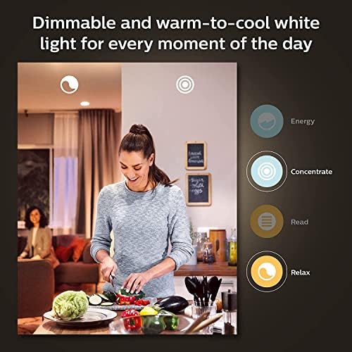 Philips Hue NEW White Ambiance Smart Light Bulb 100W - 1600 Lumen [E27 Edison Screw] With Bluetooth. Works with Alexa, Google Assistant and Apple Homekit