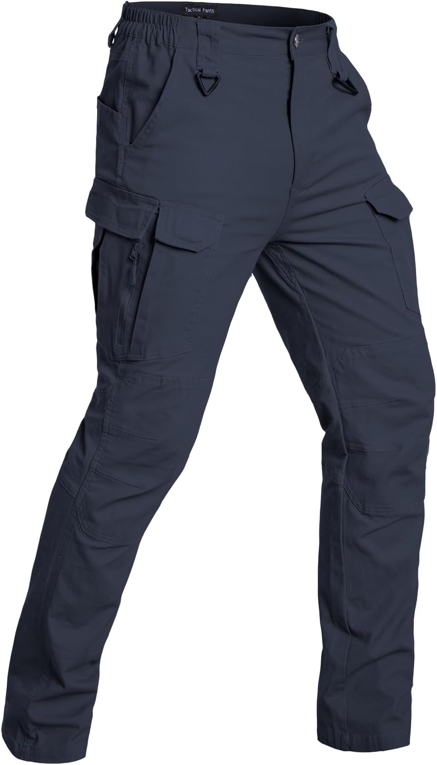- NAVEKULL Men's Flex Tactical Pants Cotton Stretch Work Cargo Pants Lightweight EDC Outdoor Hiking Trousers