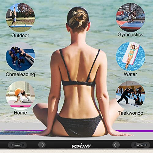 6.6 Ft Vofitny Inflatable Gym Mats 4-In Thick Air Mat Tumble Track For Home/Gymnastics/Cheer/Tumbling #TOP4