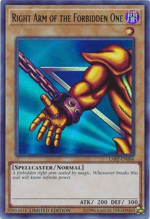Amazon.com: Yu-Gi-Oh! Singles - Right Arm of The Forbidden One - LART-EN006  - Ultra Rare