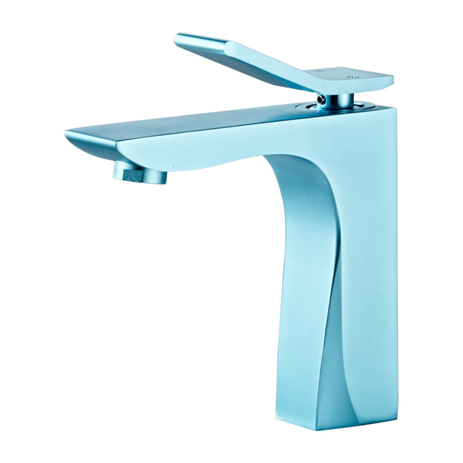Grifo de lavabo azul monomando para transformar tu baño en un oasis 1