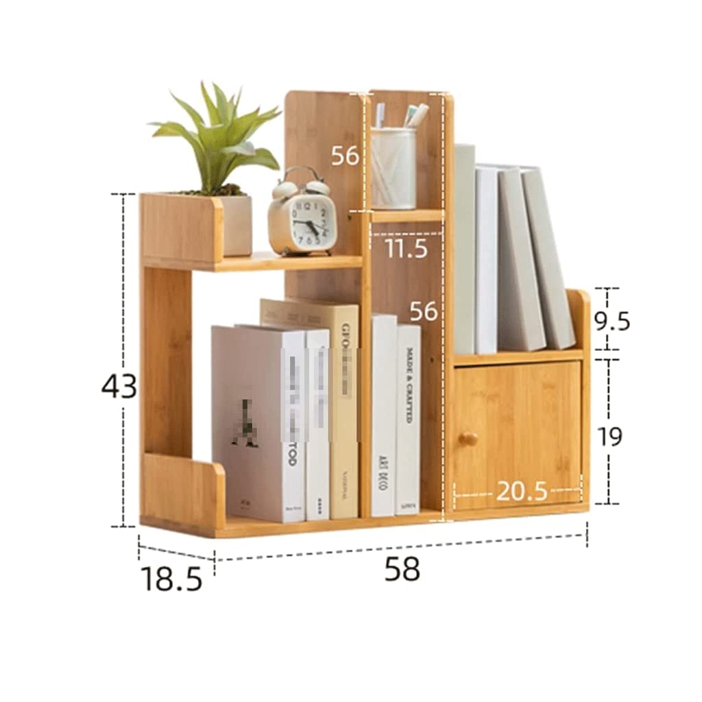 fhda Scaffale da scrivania in Legno con Porta Scaffale per Libri Piccolo Scrivania Forniture per Ufficio Organizzatori e Accessori Scaffale per espositore