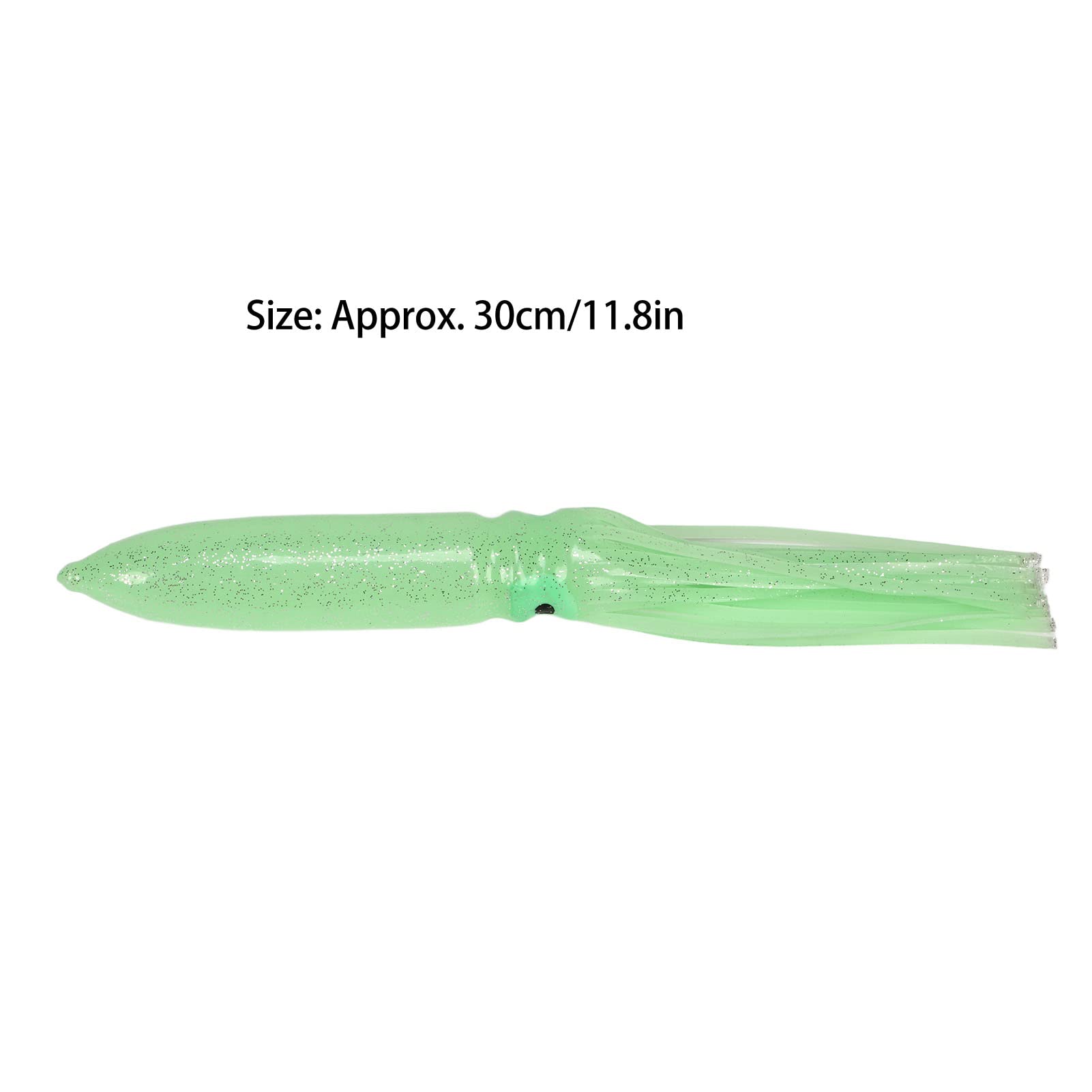 da 10 pezzi Attito di calamari, gonfie di calamari in silicone esche da pesca con gancio, esca da pesca di calamari luminosi luminosi per pesce