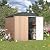 U-MAX 7' x 7' Storage Metal Shed, Large Outdoor Sheds & Outdoor Storage Clearance 7x7, Lockable Garden Shed, Utility and Tool Storage for Garden, Backyard, Patio and Outside Use