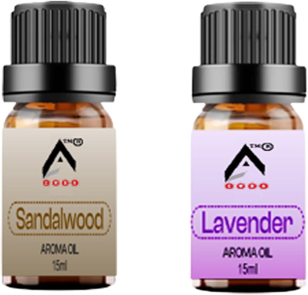 GWAN H TECH Lavender and Sandalwood Scent Essential Aroma Diffuser Fragrance Oil 15ML Set of 2