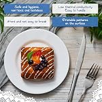 Hushee 12 Pack 7 Inch White Dessert Plates, Melamine Salad Dishes Set - Image 4