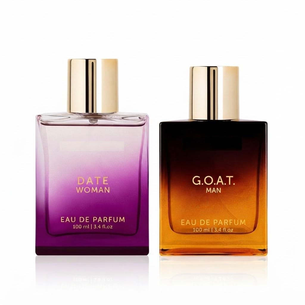 Luxury Women Eau De Parfum Gift Set Combo | Date & GOAT 100ml Each (Pack of 2) | Long-Lasting Fragrance Spray for Women | Premium Perfume Duo | Elegant Gift Set for Everyday Wear | 2 x 100ml