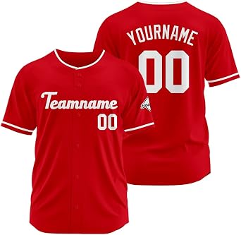Custom Baseball Jersey for Men,Women and Kid Stitched Your Logo Name Number