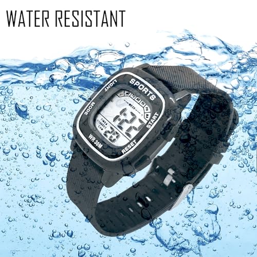 Image of Time Up Digital Dial 2025 Shock-Proof Water & Dust Resistant Alarm Student Watch for Boys & Girls (Age 5-17 Years)-GSK-101
