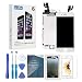 iezfix iPhone 6 Screen Replacement LCD Screen Full Assembly Kit with Front Camera + Ear Speaker + Proximity Sensor + Repair Tools + Glass Screen Protector (6 White)