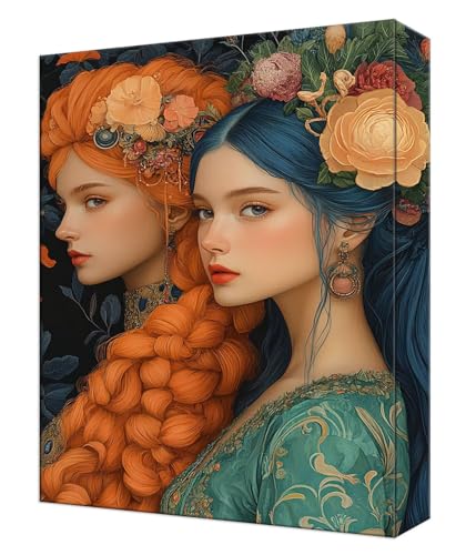 Peinture Numero Adulte Fleur Femme DIY kit peinture enfant loisirs créatifs 50x70