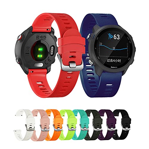 Correa de silicona premium para Garmin 245 con acabado ágata mate 2