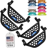 IAG V2 EZ-Step for Ford Bronco 2021+ w/rockrails (4 Door, Blue Logo Plate, 2 Pair) (Does not fit Raptor or Sport)