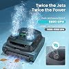 AIPER Scuba X1 Cordless Pool Robot with Powerful Suction, Double Filtration and Wireless Charging Dock, Floor/Wall/Waterline Cleaning, 185 Mins Runtime for Above & In-Ground Pools, Dark