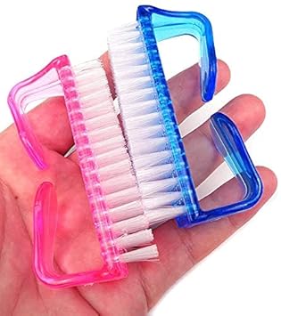 HIMMU’S FASHION HUB Handle Grip Nail Brush, Hand Fingernail Scrub Cleaning Brushes for Toes and Nails Cleaner, Pedicure Scrubbing tool kit for Men and Women (Pack of 2)…