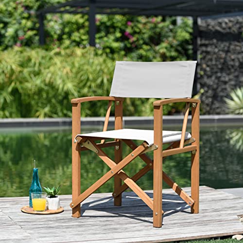 CHILLVERT Silla Plegable de Director Milán Madera con Brazos 51,5x54,2x84 cm - KCH451 Cover