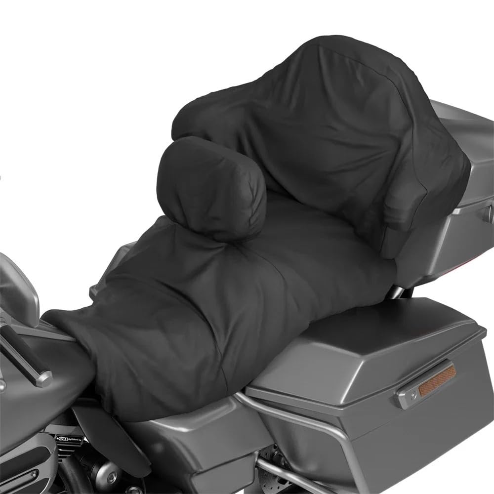 Funda Asiento Moto Funda de Asiento de Motocicleta Compatible con Asientos de Turismo y Triciclo, Funda de Asiento a Prueba de Polvo y Lluvia, Accesorios Asientos de Moto