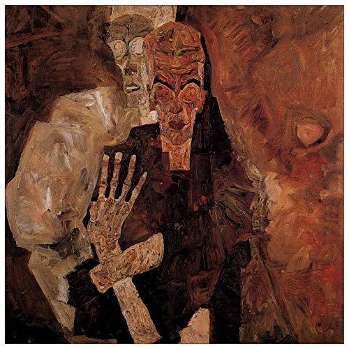 Panneau décoratif Schiele en bois MDF multicolore qui sublime votre décoration intérieure - 2