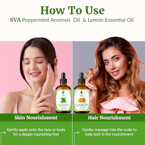 Pack Aceites Esenciales Menta y Limón 4 oz SVA ORGANICS miniatura 5