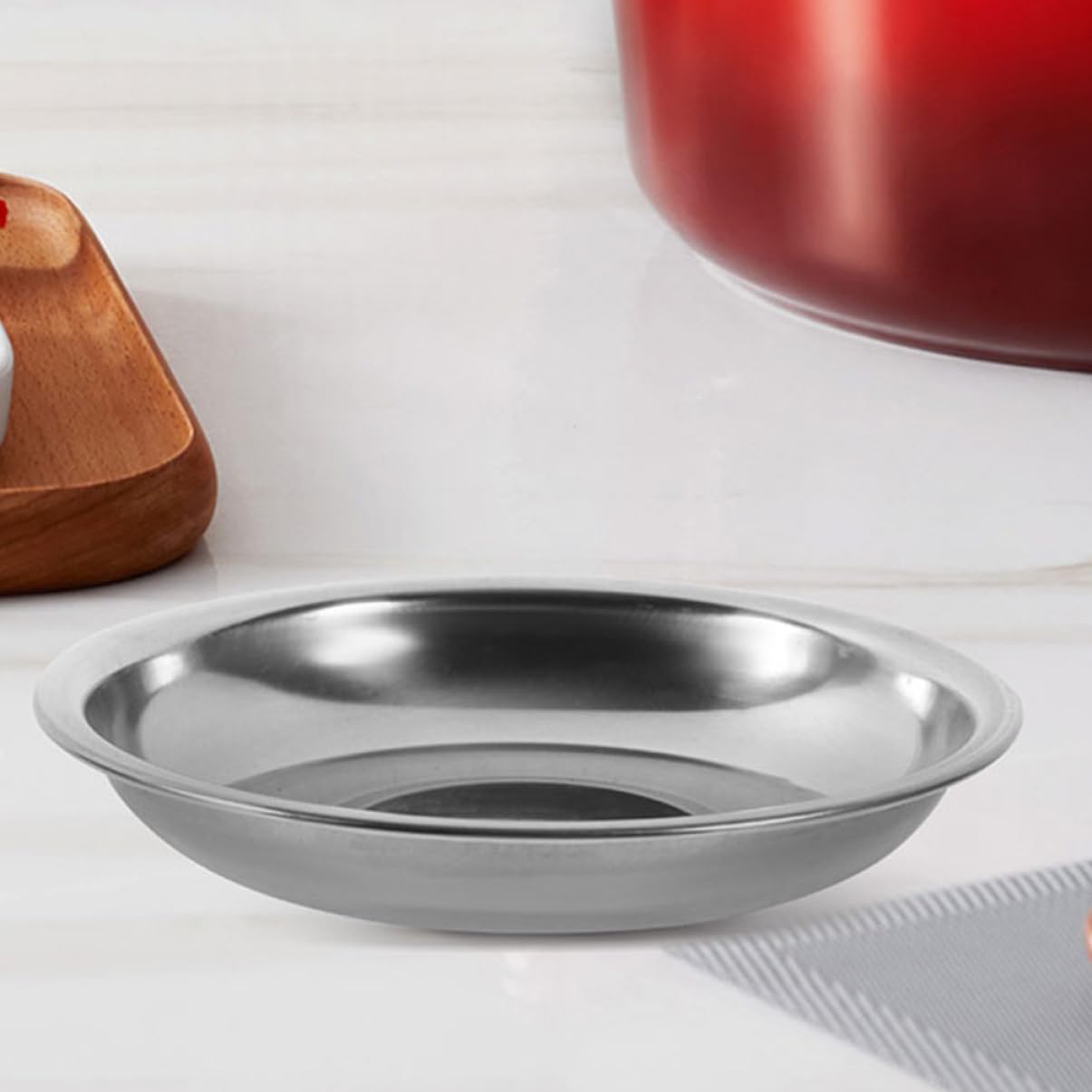 HOLIDYOYO 10pcs Small Plate Small Soy Sauce Dish Dipping Bowl Sauce Dishes for Dipping Chip Dip Serving Dish Round Sauce Plate Dip Dish Sauce Bowl Food Sauce Dish Silver Stainless Steel