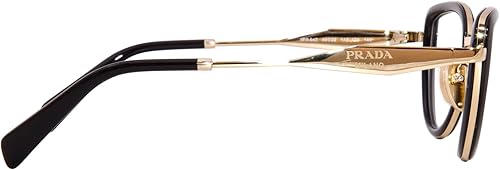 Miniatura 3 de Prada PR-54ZV 1AB1O1 - Gafas para mujer, color negro, con borde completo, ojo de gato, 1.929 in, Negro -