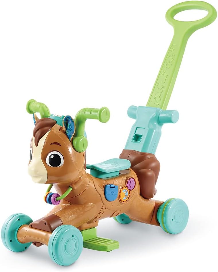 Tracteur Porteur Bébé VTech 3 En 1 - Tondeuse Et Volant Interactif - Jouet D'Éveil Dès 1 An