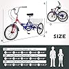 Barbella Folding Tricycles Adult Folding Bikes, 7 Speed Folding Adult Trikes, 20/24/26 inch 3 Wheels Bikes Cruiser Bike with Large Basket, Foldable Tricycle for Adults, Women, Men, Seniors #3