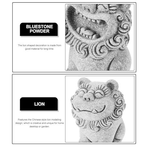 Mini Estatua León Decoración Fengshi Ye para Escritorio miniatura 6