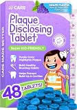 Plaque Disclosing Tablets for Kids and Adults Teeth, 48-Pack Grape Flavor