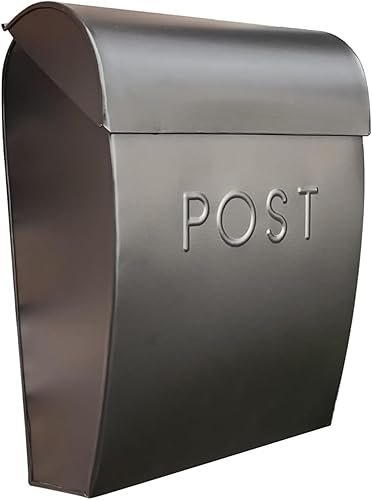 NACH Sylvia Buzón extra grande para paquetes, buzones de correo Euro Post para exteriores, buzón de acero galvanizado resistente al óxido, paquete