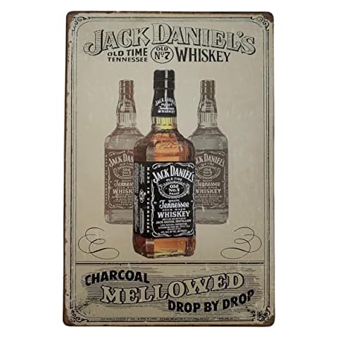 Tin Metal Sign Plaque Bar Pub Vintage Retro Wall Decor Poster Home Club Tavern Wall Door (30 x 20 cm) - UK Company (083 Jack Daniels Ol Time) Cover
