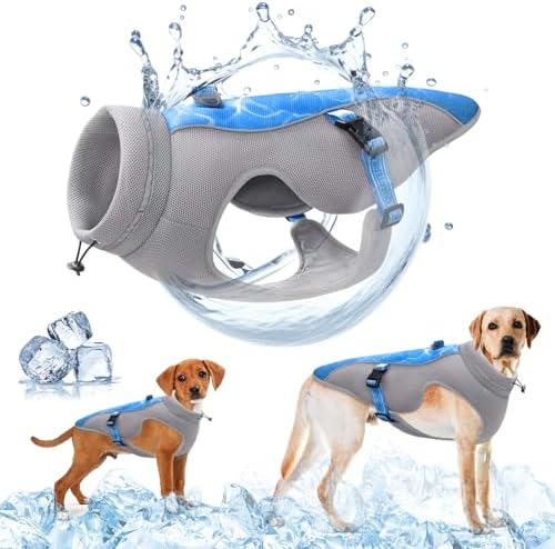 Chaleco Refrescante para Perros con Tiras Reflectantes - Chaqueta...