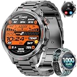 Karchilor Smart Watches for Men(Answer/Make Calls), 1.7" HD Military Smartwatch with 1000mAh