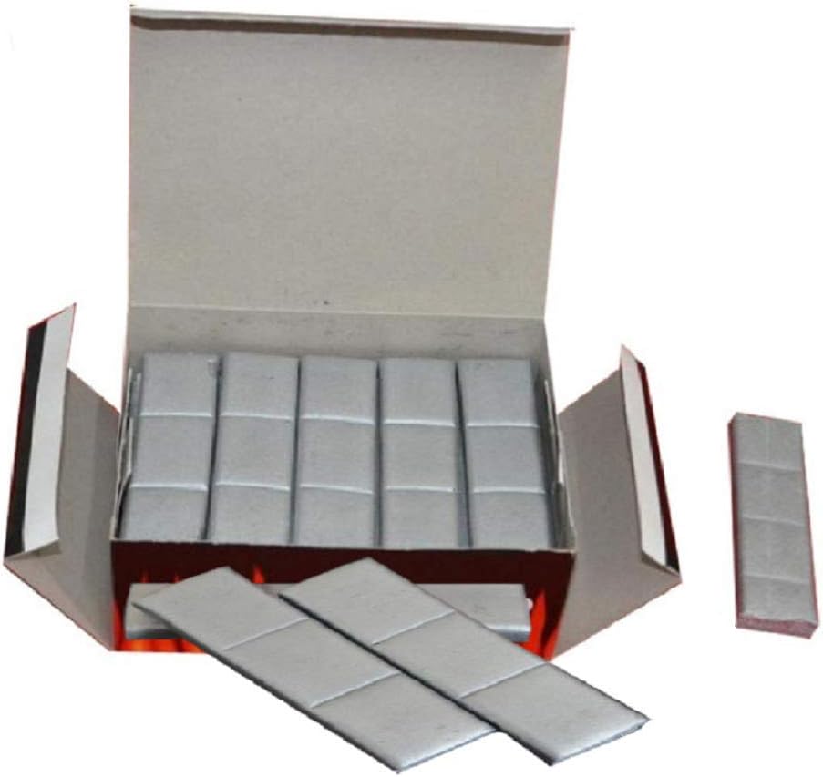 Charcoal kingsBurning Bamboo Silver Charcoal Coal (60 pcs)