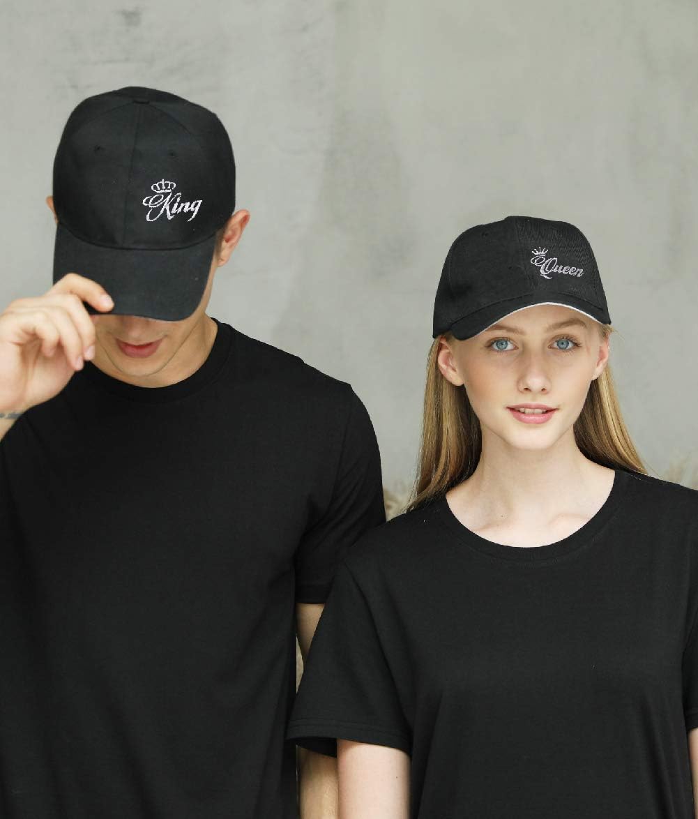 King Queen Hats Matching Snapbacks Hip Hop Hats Couples Snapback Caps Adjustable - Image 2