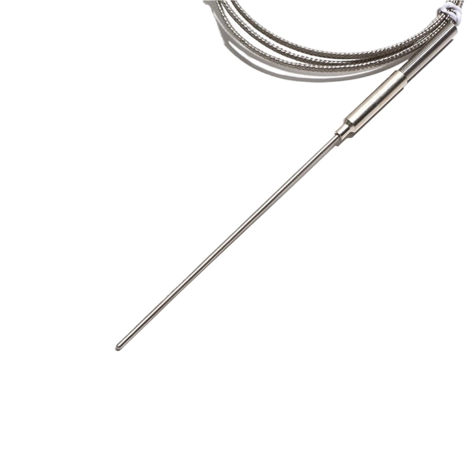 WRNK-191 Termopara pancerna typu K - elastyczna sonda 3/4/5 mm, długość 50-300 mm, wtyczka mini kabel 1-2 m (średnica sondy. 3 mm-1 m, dł. 300 mm)