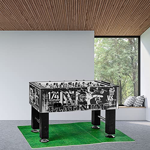 TUNIRO Tischkicker Basic/Pro, vormontiert, 4 Dekorvarianten, schadstoffgeprüft, inkl. DVD + Bälle, Kicker-Tisch Tischfussball – Bild 3