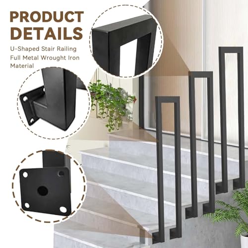 Clôture de protection de villa et rampe d'escalier pour éviter les chutes